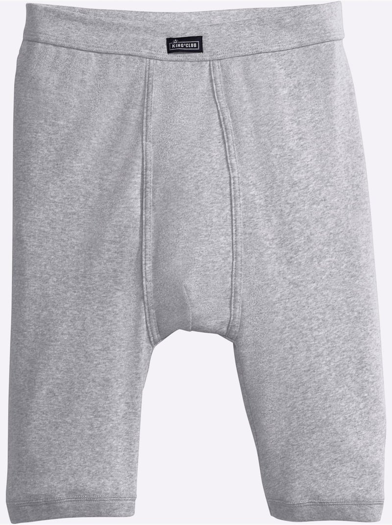 Lot de 2  - boxer côtes fines - taille standard - witt Gris - Kiabi