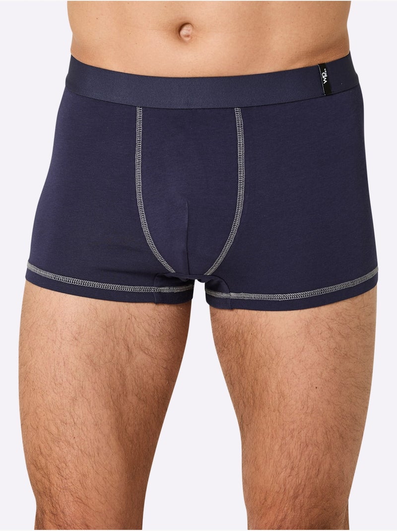 Lot de 2  - Boxer Jersey Fin - Taille Standard - Witt Gris Bleu marine - Kiabi
