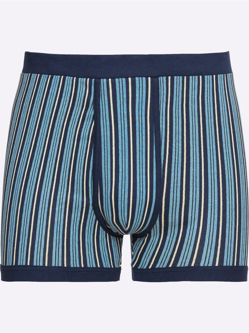 Lot de 2  - boxers côtes fines - taille standard - witt Bleu marine - Kiabi