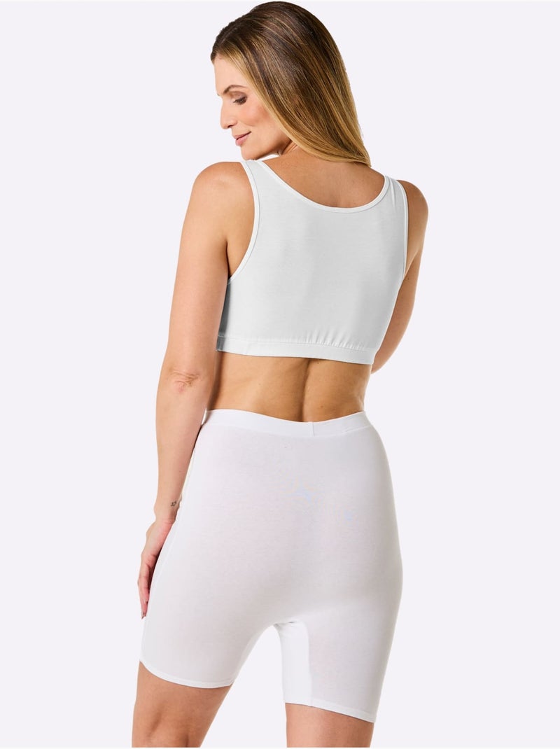 Lot de 2  - Bustier Jersey Fin - Taille Standard - Witt Blanc - Kiabi