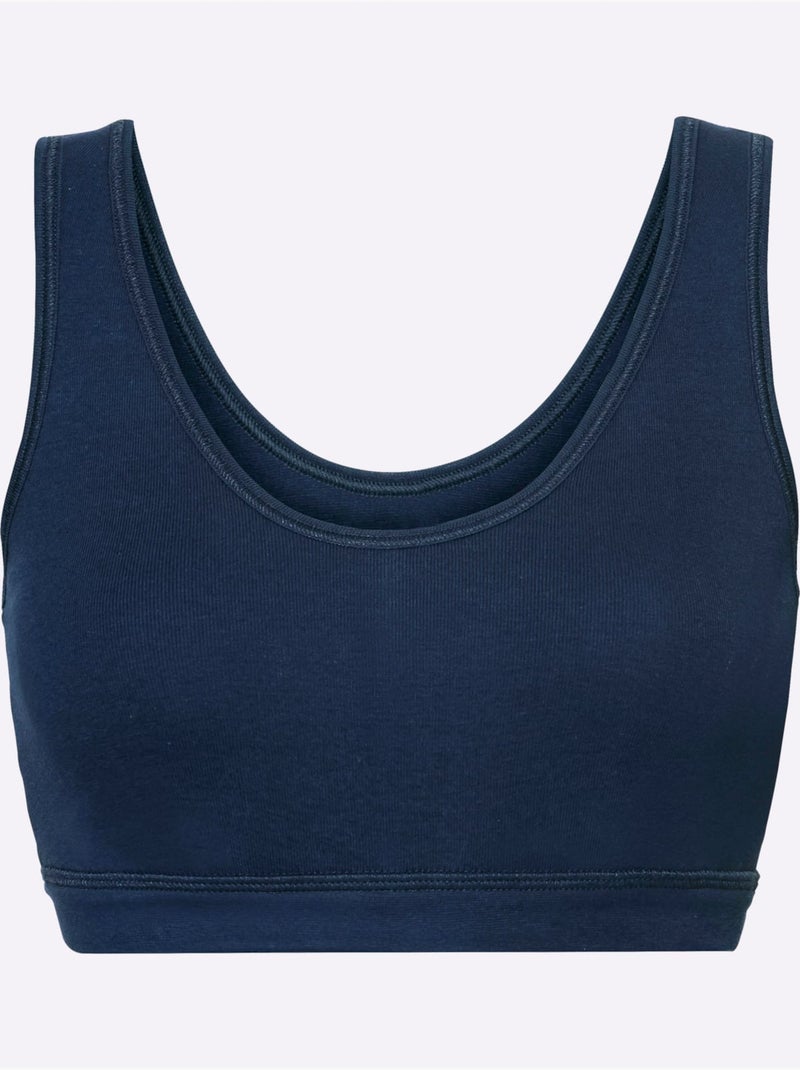 Lot de 2  - Bustier Jersey Fin - Witt Violet aubergine - Kiabi