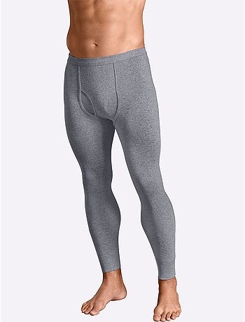 Lot de 2 - caleçons long pour homme, long côtes fines - witt