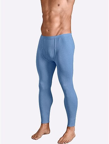 Lot de 2 - caleçons long pour homme, long côtes fines - witt