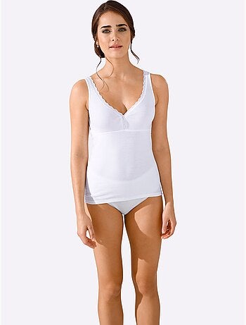 Lot de 2 - caraco côtes fines - taille standard - witt