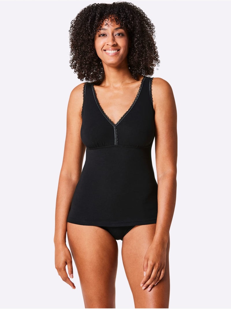 Lot de 2  - Caraco Jersey Fin - Taille Standard - Witt Noir - Kiabi