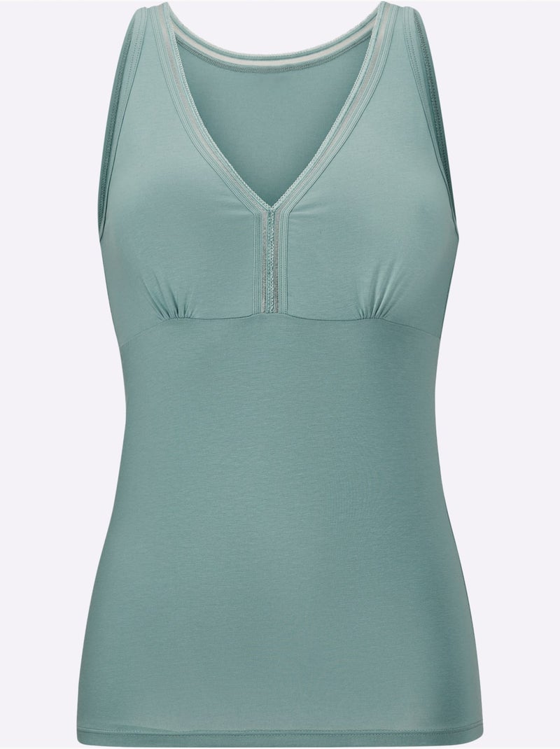 Lot de 2  - Caraco Jersey Fin - Taille Standard - Witt Vert jade - Kiabi