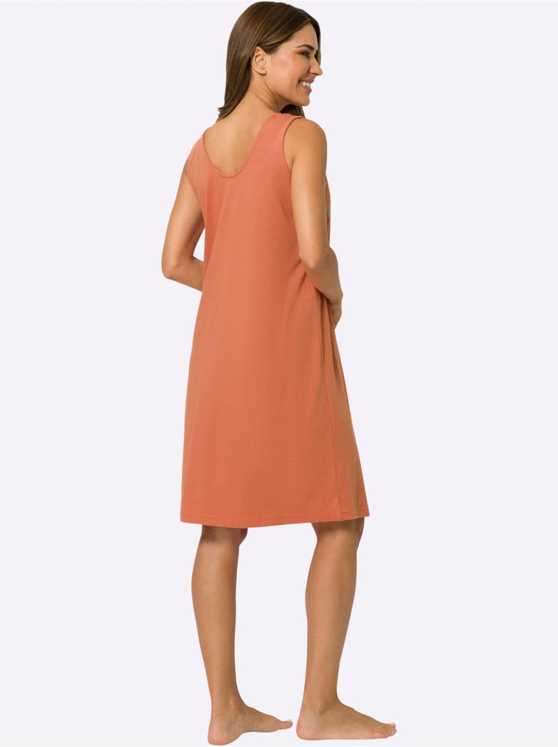 Lot de 2  - Chemise De Nuit Jersey Fin - Taille Standard - Moda Vilona Ecru - Kiabi