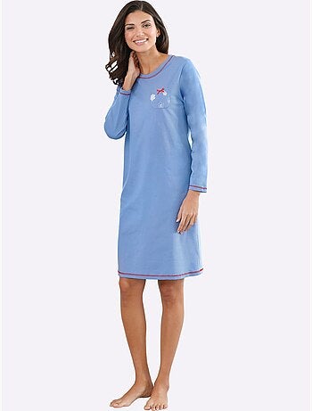 Lot de 2 - Chemises De Nuit Jersey Fin - Taille Standard - Moda Vilona
