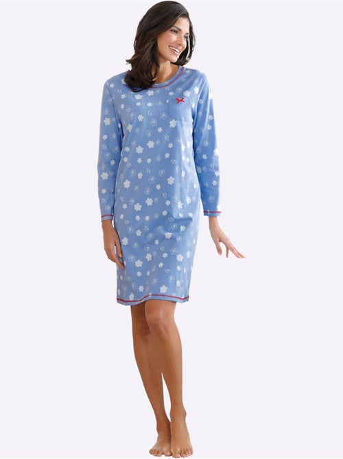 Lot de 2  - Chemises De Nuit Jersey Fin - Taille Standard - Moda Vilona - Kiabi