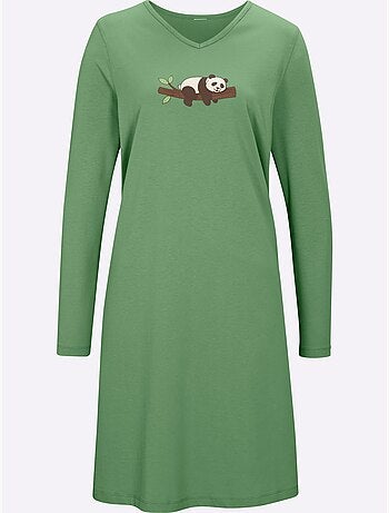 Lot de 2 - chemises de nuit jersey fin - taille standard - moda vilona