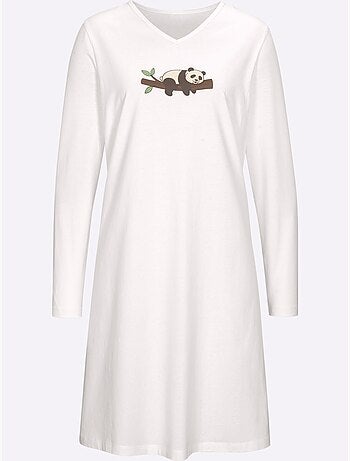 Lot de 2 - chemises de nuit jersey fin - taille standard - moda vilona