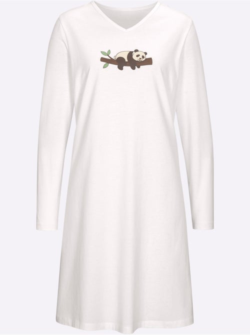 Lot de 2  - chemises de nuit jersey fin - taille standard - moda vilona - Kiabi