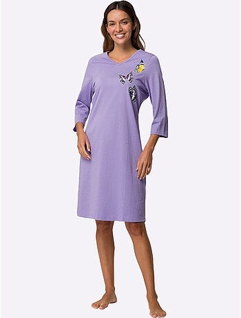Lot de 2 - Chemises De Nuit Jersey Fin - Taille Standard - Moda Vilona