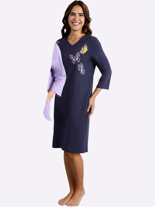 Lot de 2  - Chemises De Nuit Jersey Fin - Taille Standard - Moda Vilona - Kiabi