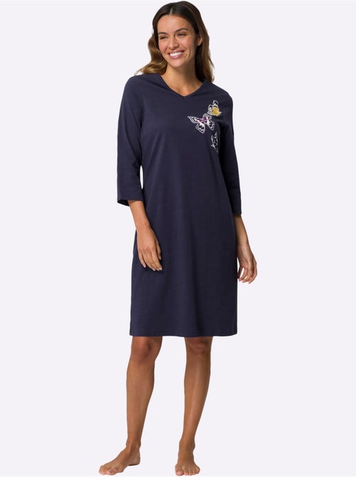 Lot de 2  - Chemises De Nuit Jersey Fin - Taille Standard - Moda Vilona - Kiabi