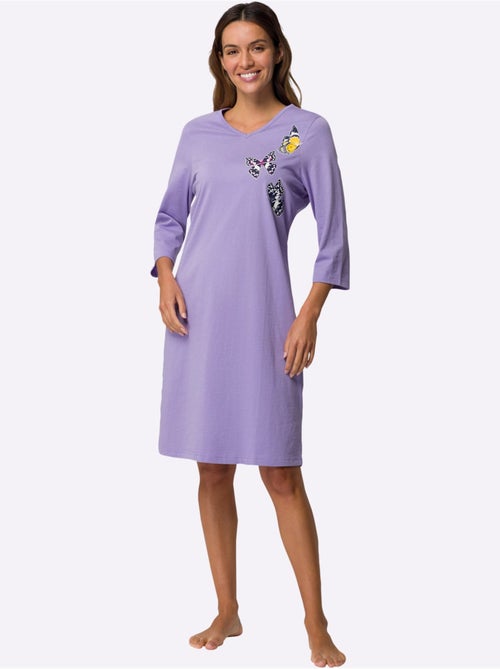Lot de 2  - Chemises De Nuit Jersey Fin - Taille Standard - Moda Vilona - Kiabi