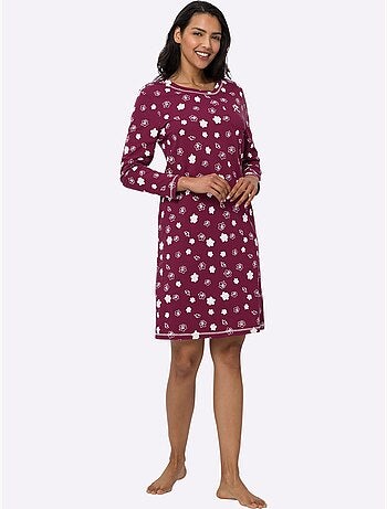 Lot de 2 - Chemises De Nuit Jersey Fin - Taille Standard - Moda Vilona