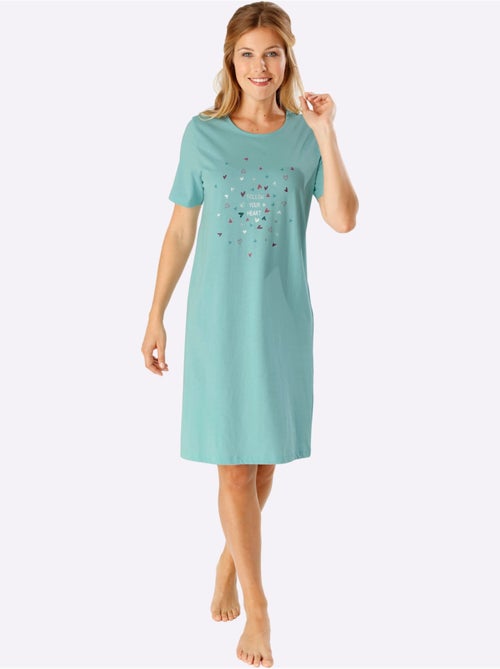 Lot de 2 - Chemises De Nuit Jersey Fin - Taille Standard - Moda Vilona - Kiabi Lot de 2 - Chemises De Nuit Jersey Fin - Taille Standard - Moda Vilona - Kiabi