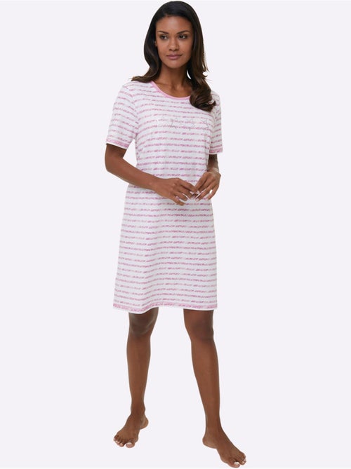 Lot de 2  - Chemises De Nuit Jersey Fin - Taille Standard - Witt - Kiabi