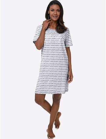 Lot de 2 - Chemises De Nuit Jersey Fin - Taille Standard - Witt