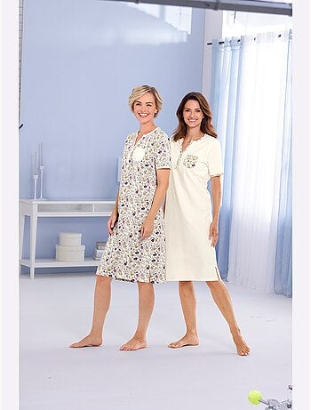Lot de 2 - Chemises De Nuit Jersey Fin - Taille Standard - Witt