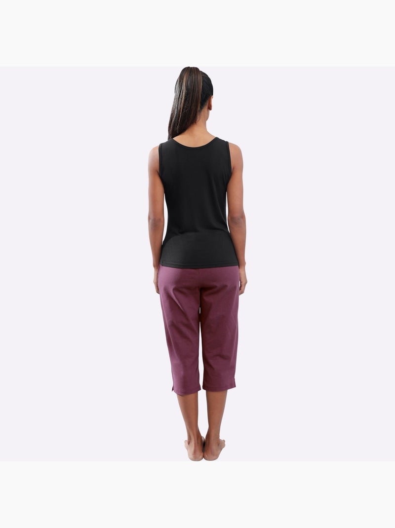 Lot de 2  - Corsaires Jersey Fin - Taille Standard - Witt Bleu Violet - Kiabi