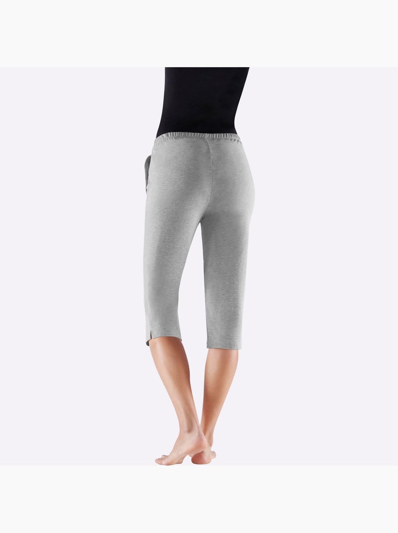 Lot de 2  - Corsaires Jersey Fin - Taille Standard - Witt Noir Gris - Kiabi