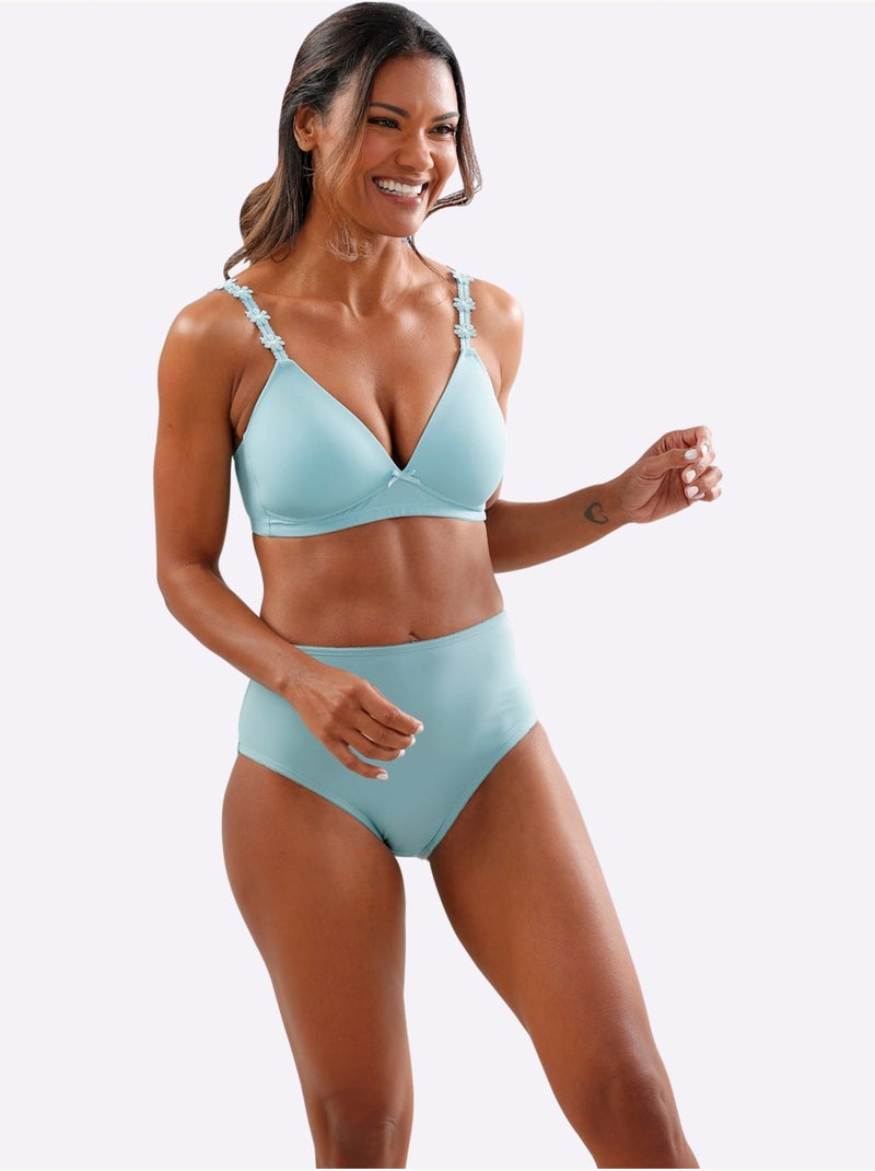 Lot de 2  - Culotte Gainante - Taille Standard - Witt Blanc Vert - Kiabi