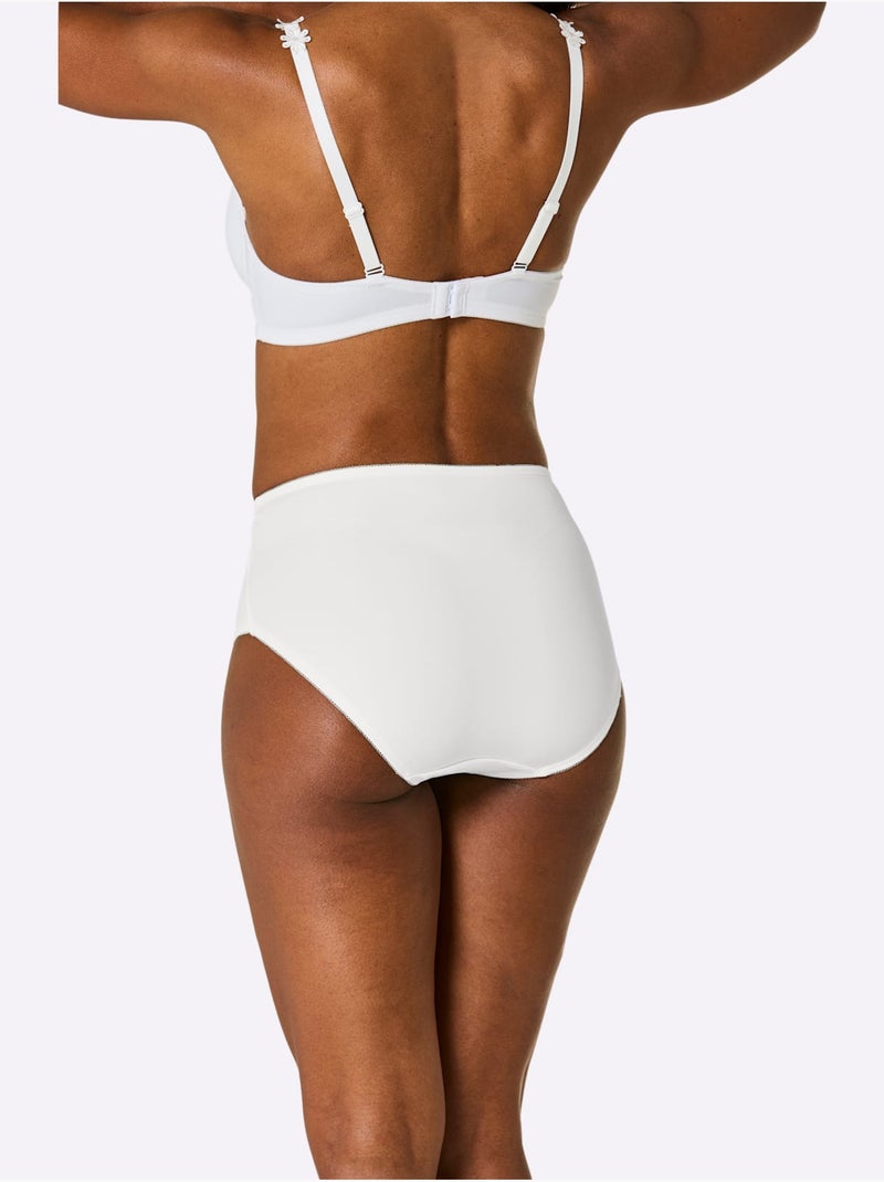 Lot de 2  - Culotte Gainante - Taille Standard - Witt Blanc Vert - Kiabi
