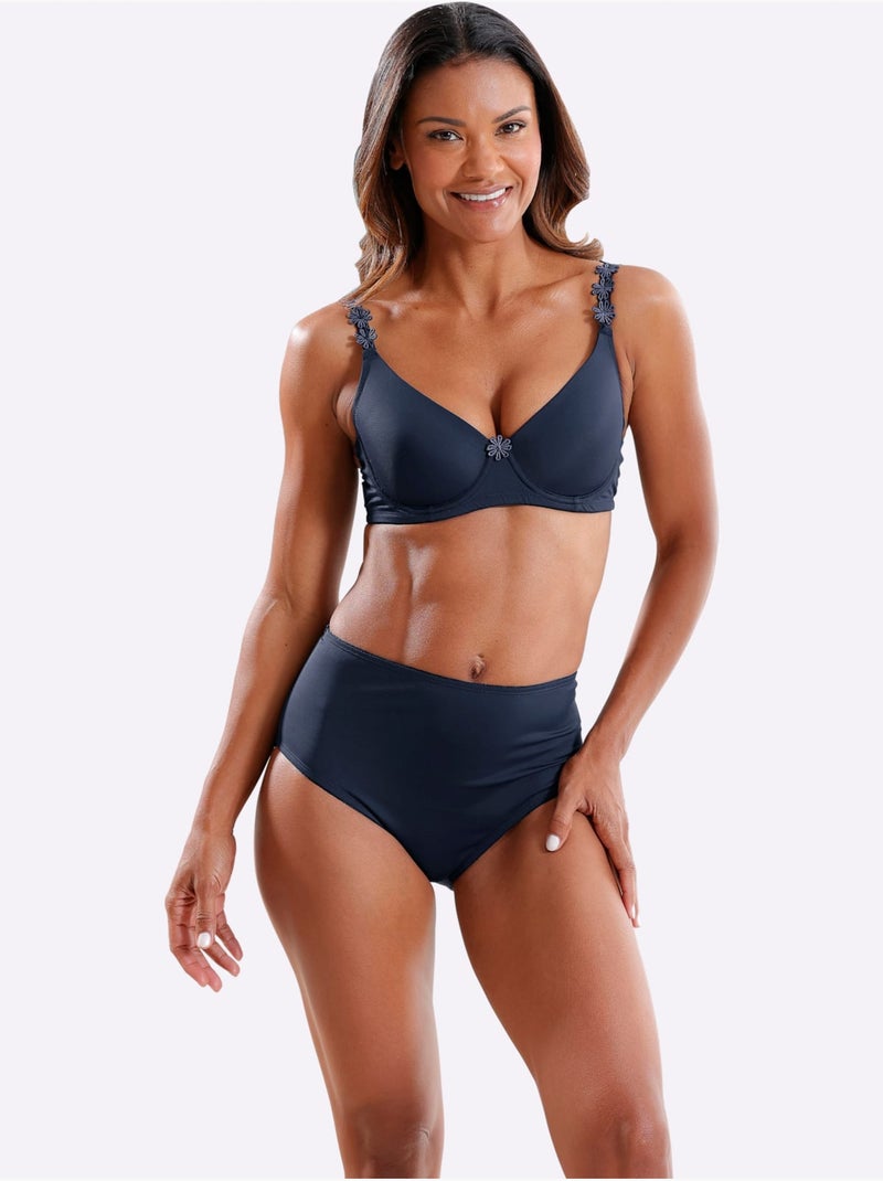 Lot de 2  - Culotte Gainante - Taille Standard - Witt Blanc/Marine - Kiabi