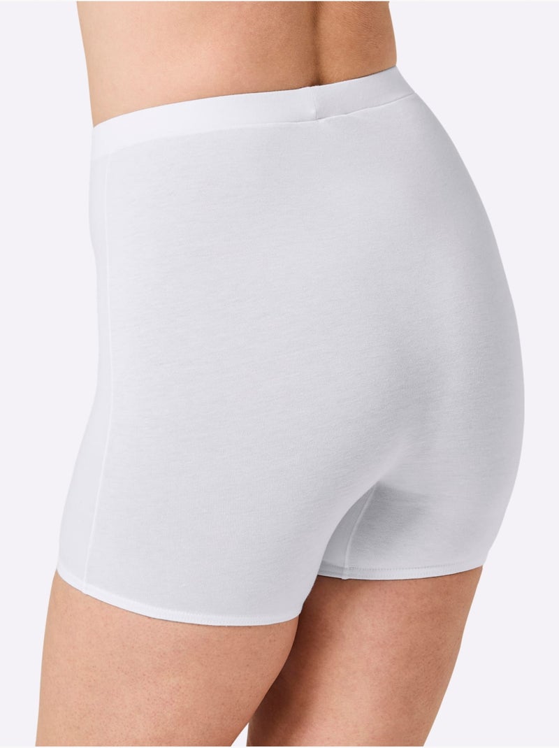 Lot de 2  - Culotte Gainante Jersey Fin - Taille Standard - Witt Blanc - Kiabi