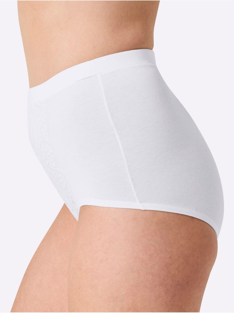 Lot de 2  - Culotte Gainante Jersey Fin - Taille Standard - Witt Blanc - Kiabi