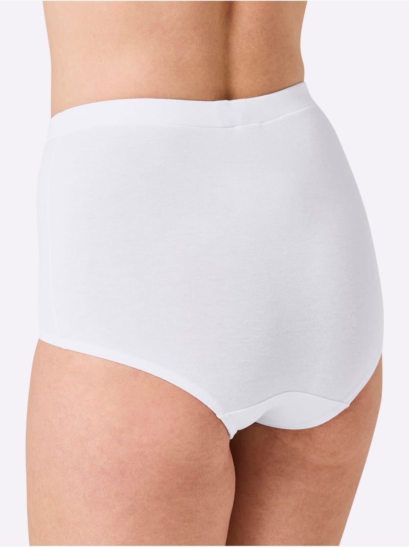 Lot de 2  - Culotte Gainante Jersey Fin - Taille Standard - Witt Blanc - Kiabi