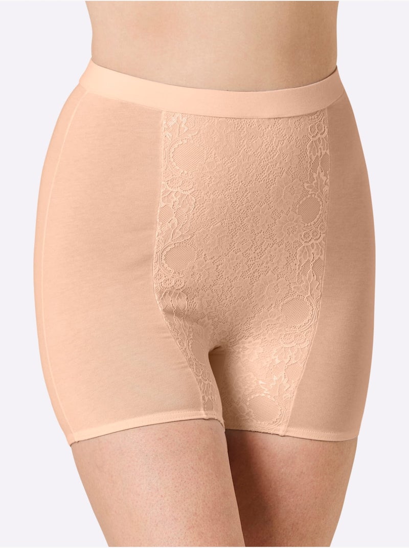 Lot de 2  - Culotte Gainante Jersey Fin - Taille Standard - Witt Marron clair - Kiabi
