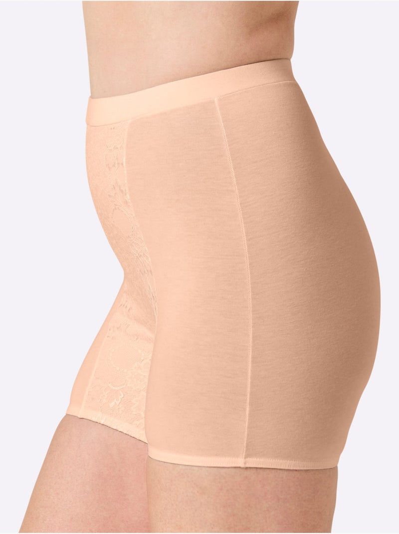 Lot de 2  - Culotte Gainante Jersey Fin - Taille Standard - Witt Marron clair - Kiabi