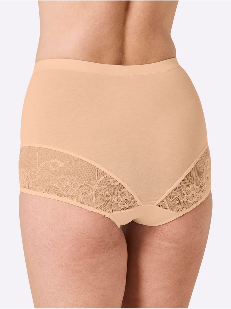 Lot de 2  - Culotte Gainante Jersey Fin - Taille Standard - Witt Marron clair - Kiabi