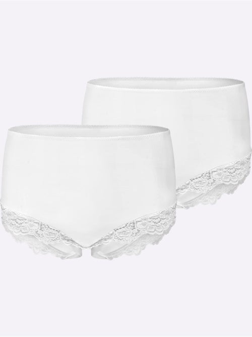 Lot de 2  - Culotte Taille Haute - Taille Standard - Witt - Kiabi