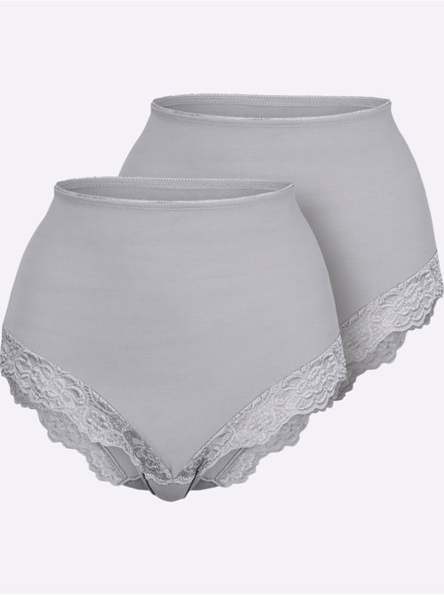 Lot de 2 - Culotte Taille Haute - Taille Standard - Witt - Kiabi Lot de 2 - Culotte Taille Haute - Taille Standard - Witt - Kiabi