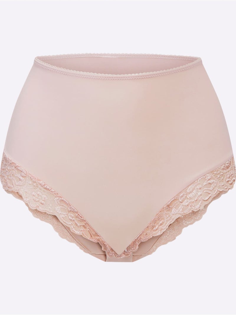 Lot de 2  - Culotte Taille Haute - Taille Standard - Witt Poudre - Kiabi