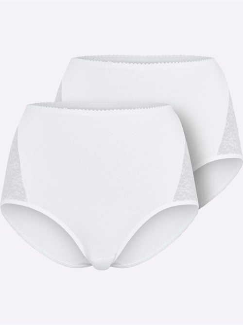 Lot de 2  - Culotte Taille Haute Jersey Fin - Taille Standard - Witt - Kiabi