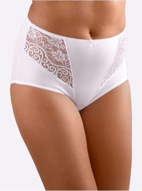 Lot de 2  - Culotte Taille Haute Jersey Fin - Taille Standard - Witt - Kiabi