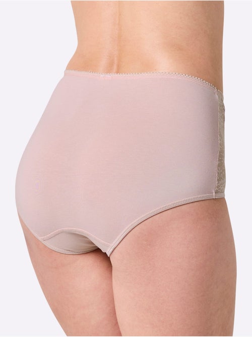 Lot de 2 - Culotte Taille Haute Jersey Fin - Taille Standard - Witt - Kiabi Lot de 2 - Culotte Taille Haute Jersey Fin - Taille Standard - Witt - Kiabi