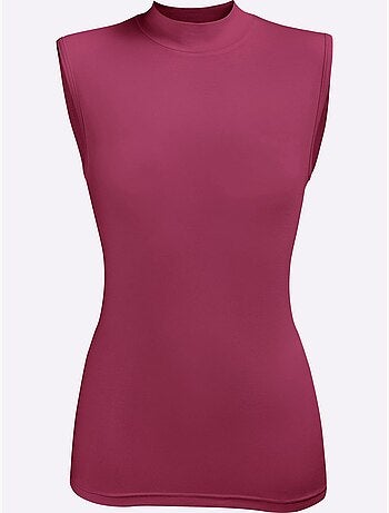 Lot de 2 - débardeur à col montant jersey fin - taille standard - witt