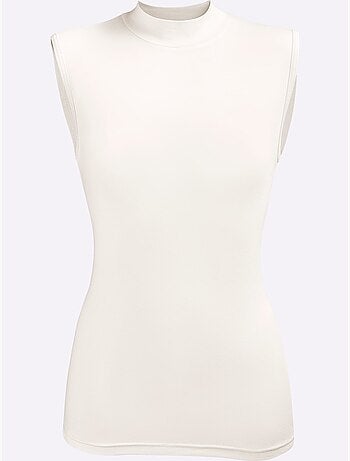Lot de 2 - débardeur à col montant jersey fin - taille standard - witt