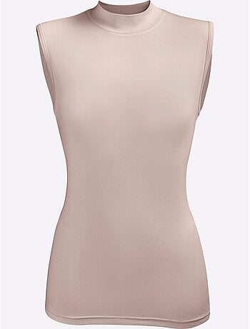 Lot de 2 - débardeur à col montant jersey fin - taille standard - witt
