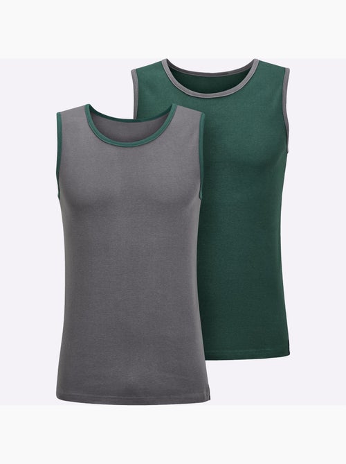 Lot de 2  - débardeur côtes fines - taille standard - witt - Kiabi
