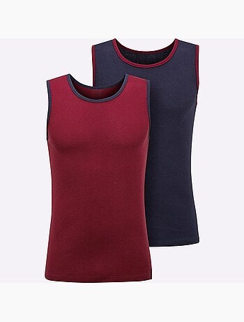 Lot de 2 - débardeur côtes fines - taille standard - witt