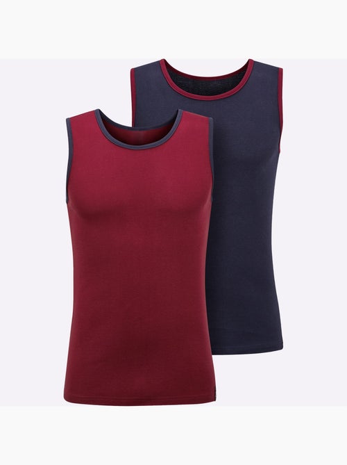 Lot de 2 - débardeur côtes fines - taille standard - witt - Kiabi Lot de 2 - débardeur côtes fines - taille standard - witt - Kiabi