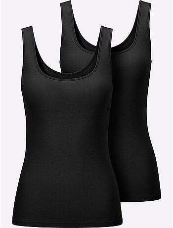 Lot de 2 - Débardeur Côtes Fines - Taille Standard - Witt