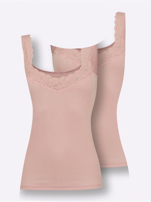 Lot de 2  - Débardeur Côtes Fines - Taille Standard - Witt - Kiabi